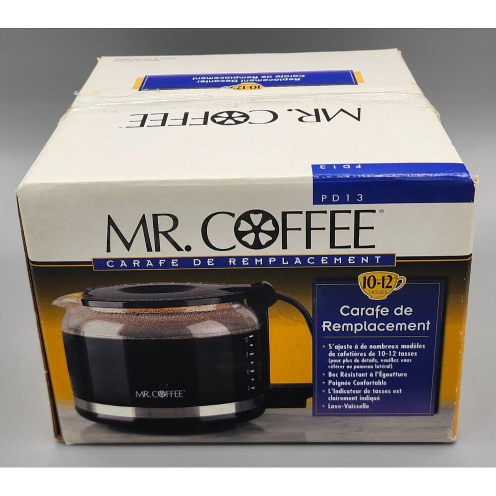 Mr. Coffee Replacement Decanter 10-12 Cups PD13 Coffee Maker Pot Carafe Glass